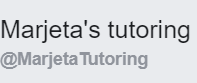 Marjeta's Tutoring